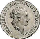 Obverse 1 Zloty (4 Grosze) 1784 EB