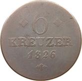 Reverse 6 Kreuzer 1826