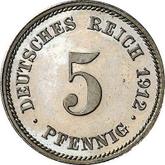 Obverse 5 Pfennig 1912 E