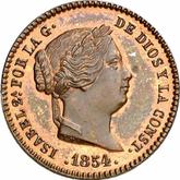 Obverse 5 Céntimos de real 1854