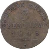 Reverse 3 Pfennig 1843 A