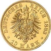 Reverse 10 Mark 1883 A Prussia