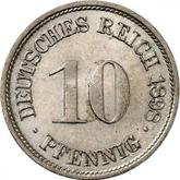 Obverse 10 Pfennig 1898 F