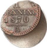 Reverse 1 Pfennig 1861-1873 C