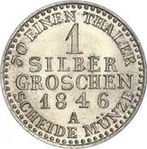 Reverse Silber Groschen 1846 A