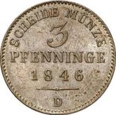 Reverse 3 Pfennig 1846 D