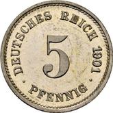Obverse 5 Pfennig 1901 G
