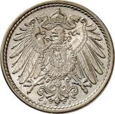 Reverse 5 Pfennig 1901 J