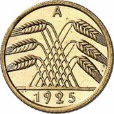Reverse 5 Reichspfennig 1925 A