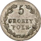 Reverse 5 Groszy 1821 IB