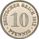 Obverse 10 Pfennig 1912 G