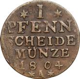 Reverse 1 Pfennig 1804 A