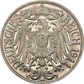 Reverse 25 Pfennig 1911 G