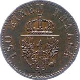 Obverse 3 Pfennig 1870 B