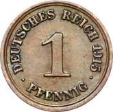 Obverse 1 Pfennig 1915 F