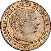 Obverse 1/2 Céntimo de escudo 1868 OM