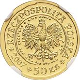 Obverse 50 Zlotych 2007 MW NR White-tailed eagle