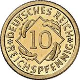 Obverse 10 Reichspfennig 1925 F