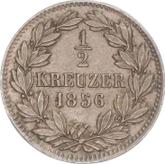 Reverse 1/2 Kreuzer 1856