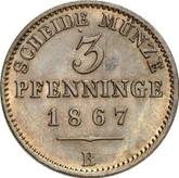 Reverse 3 Pfennig 1867 B