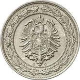 Reverse 20 Pfennig 1888 G