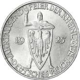 Obverse 3 Reichsmark 1925 D Rhineland