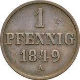 Reverse Pfennig 1849 A