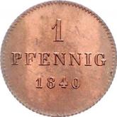 Reverse Pfennig 1840