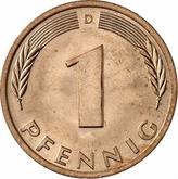 Obverse 1 Pfennig 1978 D
