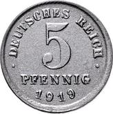 Obverse 5 Pfennig 1915-1922