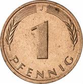 Obverse 1 Pfennig 1986 J
