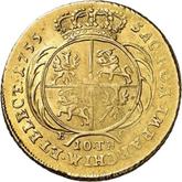 Reverse 10 Thaler (2 August d'or) 1755 EC Crown