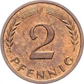 Obverse 2 Pfennig 1963 J