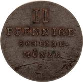 Reverse 2 Pfennig 1834 C