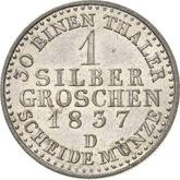 Reverse Silber Groschen 1837 D