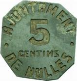 Obverse 5 Céntimos no date (1936-1939) Nulles