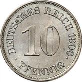 Obverse 10 Pfennig 1900 E