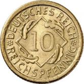Obverse 10 Reichspfennig 1929 G