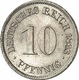 Obverse 10 Pfennig 1893 J