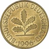 Reverse 10 Pfennig 1996 A