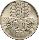 Reverse 20 Zlotych 1973