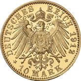 Reverse 10 Mark 1912 A Prussia