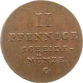 Reverse 2 Pfennig 1827 C