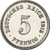 Obverse 5 Pfennig 1915 G