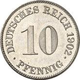 Obverse 10 Pfennig 1902 J
