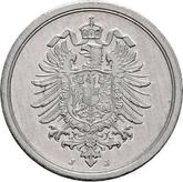 Reverse 1 Pfennig 1917 J