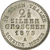 Reverse 2-1/2 Silber Groschen 1873 A