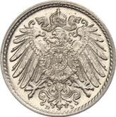 Reverse 5 Pfennig 1899 D