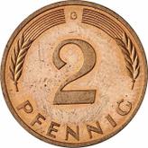 Obverse 2 Pfennig 1994 G
