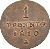 Reverse 1 Pfennig 1810 A
